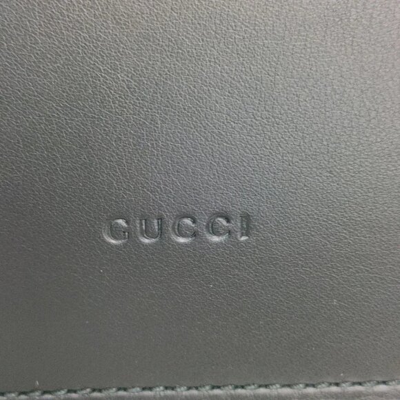 Gucci Hand Bag Black Leather 756-062525 - Picture 12 of 14